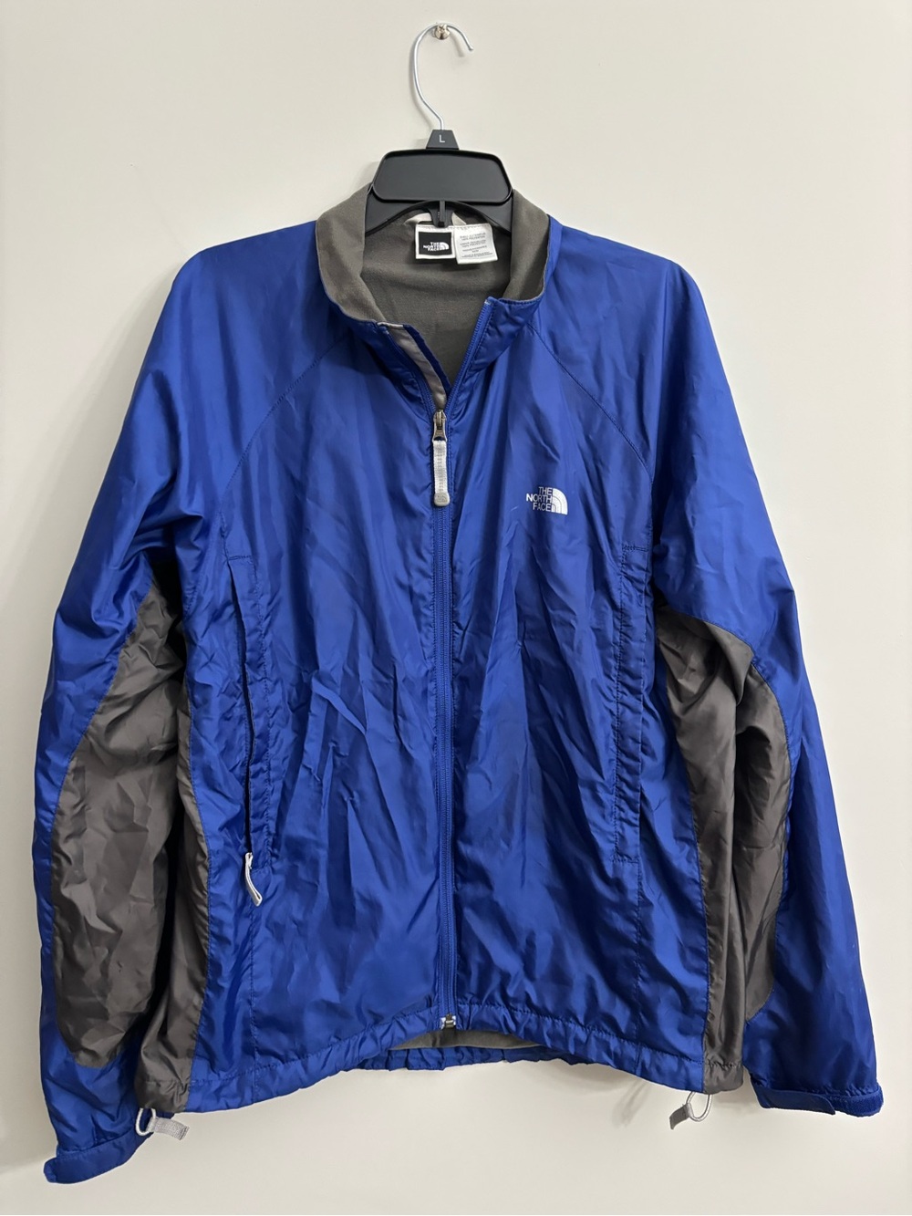 The North Face Royal Blue and Gray Men's Windbreaker Jacket